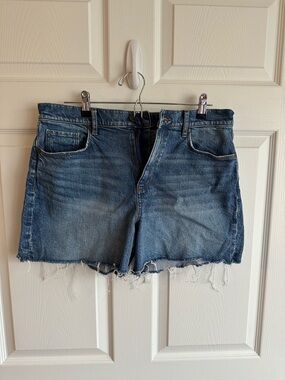 LOFT Distressed Denim Cutoff Shorts - Blue